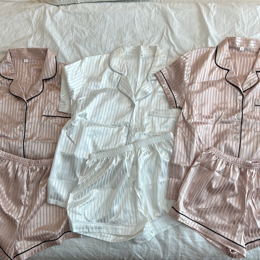 Satin PJ sets - never worn